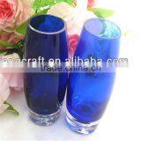 Blue Glass Vase With Bubble Base thumbnail-2