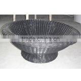 Luxury Wicker Dog Bed Round Rattan thumbnail-3