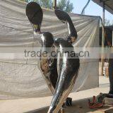 Stainless Steel Love Statue Couple Abstract Art Craft thumbnail-1