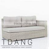 Sedona Wicker Left Hand Bench - Poly Rattan Furniture - Outdoor Patio Furniture thumbnail-1