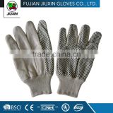 Jiuxin straight thumb Drill cotton white safety hand gloves