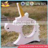 Wholesale Lovely Wooden Unicorn Piggy Bank New Design Wooden Unicorn Piggy Bank for Kids W02A257 thumbnail-3