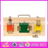 2016 Hot Sale Kids Wooden Toy Box With Lock, Top Fashion Children Wooden Toy Box With Lock W08C163 thumbnail-3