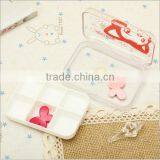 Custom Cartoon 6 Compartment Plastic Pill Box,custom Plastic Pill Storage Box Supplier,custom Made Plastic Pill Box Supplier thumbnail-2