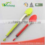 WCK10 Premium Comfort Stainless Steel Locking Kitchen Tongs Food Tong With Silicone Heads, Good Grip thumbnail-4