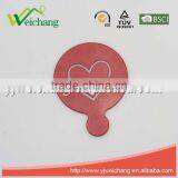 WCTS407 Durable 18/0 Powder Coating Cappuccino Coffee Art Template Coffee Stencils Love Heart Shape Coffee Stencil, Food Grade thumbnail-1