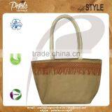 Canvas Beach Bag With Padded Rope Handle thumbnail-1