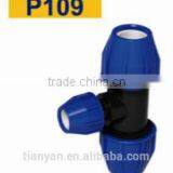 TY High Quality PP Compression Fittings REDUCING TEE Eco-friendly Cheap Price Full Size Factory Price List Discount thumbnail-2