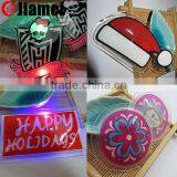 High Quality New Style Pvc Led Flashing Lighted Badges