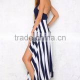 Women Dresses 2016 Top Quality Latest Design Stripe Fashion Boutique Dress thumbnail-6