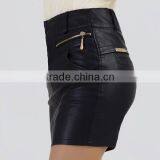 Top Fashion Fake Leather Deisgn Sexy Girls Tight Skirts With Back Pockets thumbnail-3