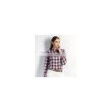Women Red Plaid Shirt Classic Business thumbnail-1