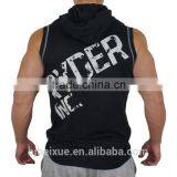 High Quality Custom Slim Fit Training Sports Wear Sleeveless Gym Hoodie thumbnail-5