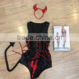 Hot Mature Women Devil Fashion Cosplay Costume With Tail thumbnail-3
