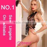 2015 High Quality Hot Sales Sexy Micro Teddy Lingerie Queen Size Sexy Lingerie Sexy Lingerie Fishnet Teddy thumbnail-2