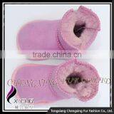 CX-SHOES-06C Genuine Sheared Sheep Skin Leather Funny Baby Shoes thumbnail-5