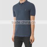 MGOO Custom Made 100% Pima Cotton Polo Shirts For Men Short Sleeves Rib Cuff Mens Tops Chest Logo Embroidery thumbnail-3