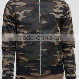 2017 Camo Customized Colors Size Material Figure Flattering Men Military Army Printed Green Plain Baseball Jacket thumbnail-3