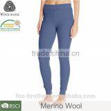 Blue Color Dry Fit Yoga Leggings,fashion Merino Wool Fitness Leggings for Women thumbnail-2