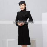 Custom New Arrival Hot Elegant Nice Design Long Style Stewardess Uniform Wholesale thumbnail-2