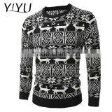 Custom Men Christmas Jumper Reindeer Long Sleeve Knitted Sweater thumbnail-2