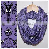 Infinity Scarf for Gals in Purple and Black, Extra Long thumbnail-4