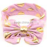 Gold Dot Printed Kids Headband, Cotton Fashion Headband for Kids thumbnail-2