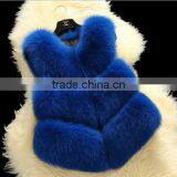 Imitation Fox Fur Fur Vest Three Stripe Europe and the United States Fake Fur Vest Burst Models thumbnail-3