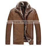 Men Fashion Good Look Genuine Leather Jackets Motorcycle Coats Jackets Washed Leather Coat thumbnail-2