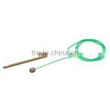 Natural Bamboo Flexible Afghan Tunisian Carpet Crochet Hooks Needles At Random Transparent 130cm Long thumbnail-3