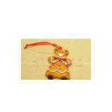 KH D-007 Polymer Clay Dough Christmas Bear for Hanging Decoration