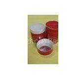 Recycled Food Grade Red Paper Tube Containers for Tea, Candy, Food Powder Packaging