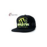 Black Velcro Buckle Womens Baseball Hats Flat Brimmed Hat For Autumn thumbnail-1