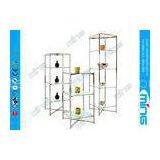 Folding Chrome Glass Display Showcases , Shopping Mall Display Counter thumbnail-1