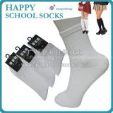 Summer thin mesh breathable school sport socks, OEM service student socks manufacture