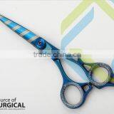 Blue Coated Barber scissors, professional scissors, hairdresser shop scissors
