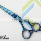 Blue Coated Barber Scissors, Professional Scissors, Hairdresser Shop Scissors