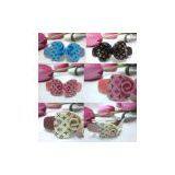 Free Shipping! 2012 Newest Classic Lady Branded Bow Hair Clip Rhinestone Hair Barrette Hairclip thumbnail-3