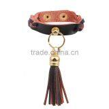 XP-LB-8105 Rivet Metal Alloy Tassel Bracelet Leather With Tassel Accessories thumbnail-4