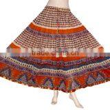 2017 Indian Handmade Designer Cotton Block Print Long Skirt thumbnail-2