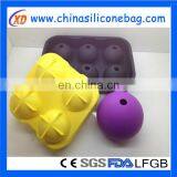 Round Ice Cube Mold Silicone Tray And Sphere For Ice Ball