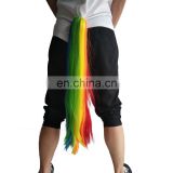 Hot new style party adult fashion high quality rainbow long straight ponytail tail wigs for sale MFJ-0050