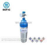 TPED/DOT 0.5L-50L Small Portable Medical O2 Aluminum Gas Cylinder