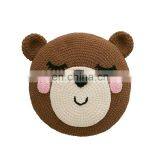 Yarncrafts Cartoon Creatures Chenille Throw Pillow Handmade Knit and Crocheted Decorative thumbnail-5
