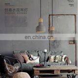 Modern Concrete and Wood Pendant Lamp for Decor thumbnail-5