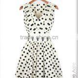 SUMMER HOT SALES SLIM EVENING DRESS DOT STAMP SLEEVELESS CHIFFON PROM PARTY COCKTAIL thumbnail-2