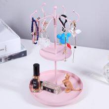 Decorative Earring Necklace Rack for Key&Small Object Necklace Earrings Jewelry Storage Display Shelf thumbnail-2