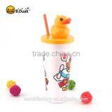 B.Duck Novelty Plastic pp Material Big Straw Bottle for Promotional Gifts thumbnail-1