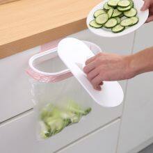 Over The Cabinet Plastic Trash Bag Holder for Kitchen, RV,Bathroom, Dorm Room thumbnail-3