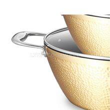 Forged Hammered Exterior Design Non Stick Aluminum Casserole Aluminium Cookware Manufacturer thumbnail-2